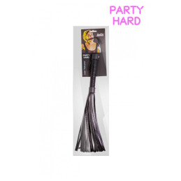 Intime-et-Sens Loveshop 89 Fouet Martinet Noir Rivets Pvc 39 Cm