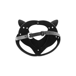 Intime-et-Sens Loveshop 89 Masque Noir Catwoman Simili Cuir