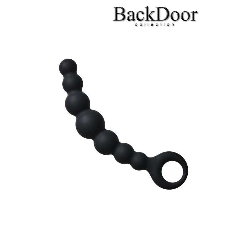 Intime-et-Sens Loveshop 89 Flexible Wand Noir Chapelet Perles