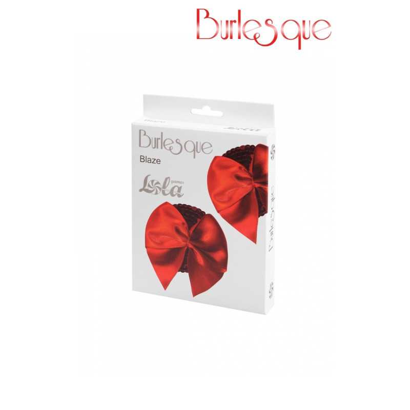 Intime-et-Sens Loveshop 89 Nipple Blaze Sequin Rouge et Noeud