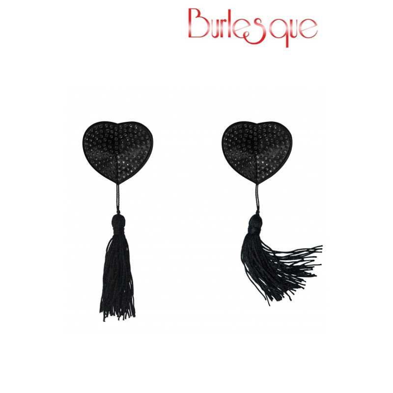 Intime-et-Sens Loveshop 89 Nipple Evans Coeur Noir à Pompon et