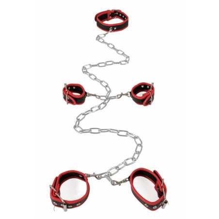 Intime-et-Sens Loveshop 89 Complet Set Rouge Amovible Collier
