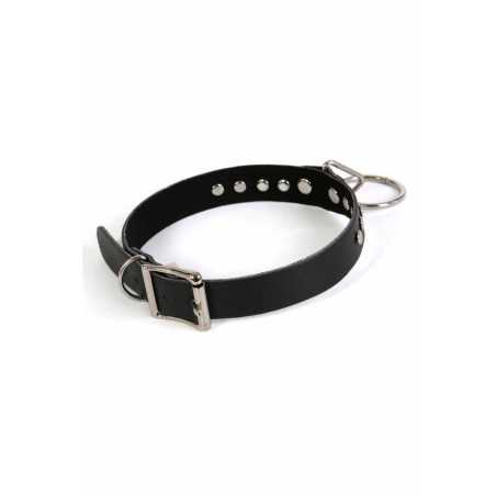 Intime-et-Sens Loveshop 89 Collier Simili Cuir Noir et