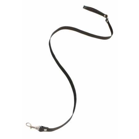 Intime-et-Sens Loveshop 89 Laisse Cuir Noir et Mousqueton