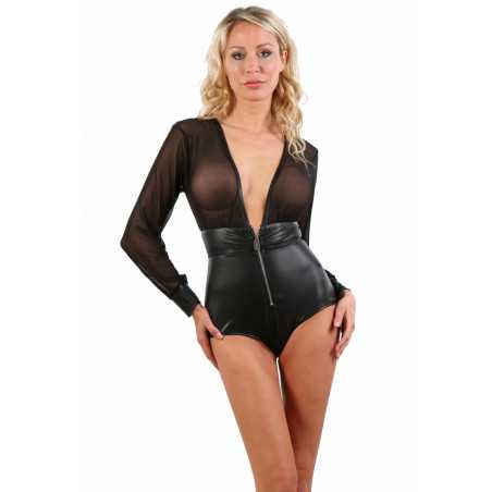 Intime-et-Sens Loveshop 89 Body Wetlook et Voile-Manche Longue