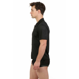 Intime-et-Sens Loveshop 89 Chemise Homme Tissu Perforé Col
