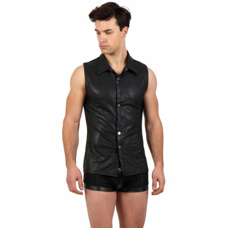 Intime-et-Sens Loveshop 89 Chemise Homme Effet Simili Cuir