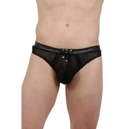 Intime-et-Sens Loveshop 89 String Homme Micro Résille Wetlook