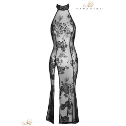 Intime-et-Sens Loveshop 89 Robe longue micro résille floquée