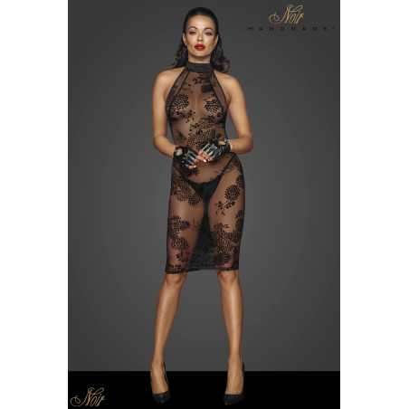 Intime-et-Sens Loveshop 89 Robe micro résille floquée velours