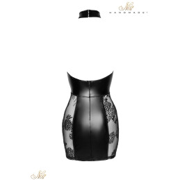 Intime-et-Sens Loveshop 89 Robe wetlook micro résille floquée