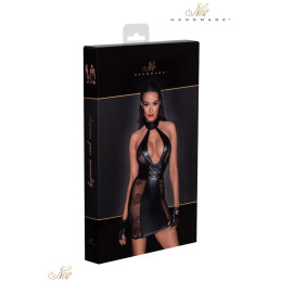Intime-et-Sens Loveshop 89 Robe wetlook micro résille floquée