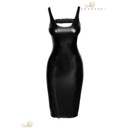 Intime-et-Sens Loveshop 89 Robe midi moulante wetlook zip fente