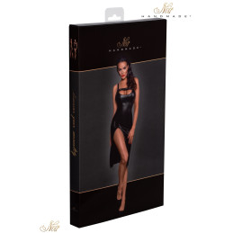 Intime-et-Sens Loveshop 89 Robe midi moulante wetlook zip fente