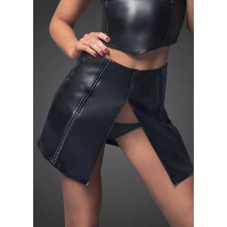 Intime-et-Sens Loveshop 89 Jupe effet cuir motif relief zip va