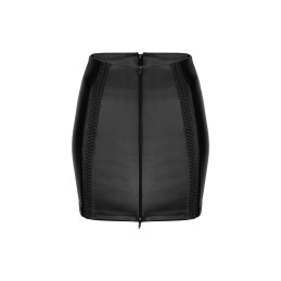 Intime-et-Sens Loveshop 89 Jupe effet cuir motif relief zip va