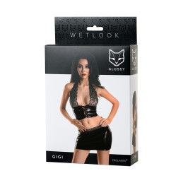 Intime-et-Sens Loveshop 89 Gigi Ensemble Top Lacé Mini Jupe