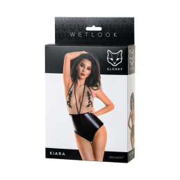 Intime-et-Sens Loveshop 89 Kiara Body wetlook noir et