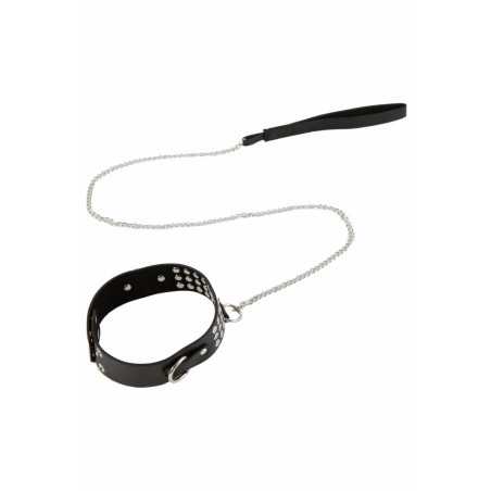 Intime-et-Sens Loveshop 89 Collier Rivets Et Laisse