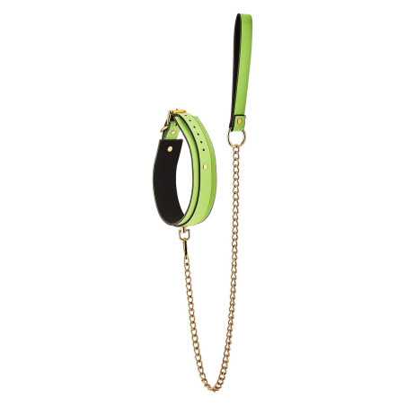 Intime-et-Sens Loveshop 89 Collier Et Laisse Simili Cuir
