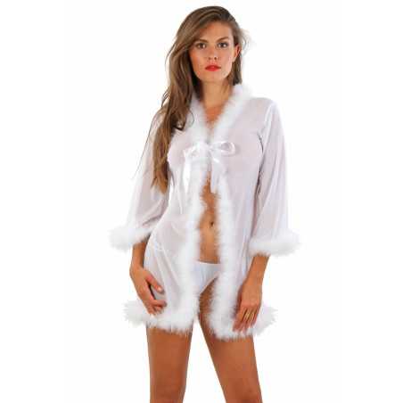 Intime-et-Sens Loveshop 89 Kimono bordé de duvet
