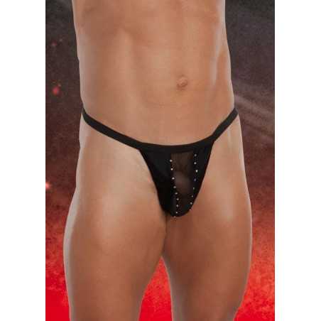 Intime-et-Sens Loveshop 89 String ficelle noir micro résille