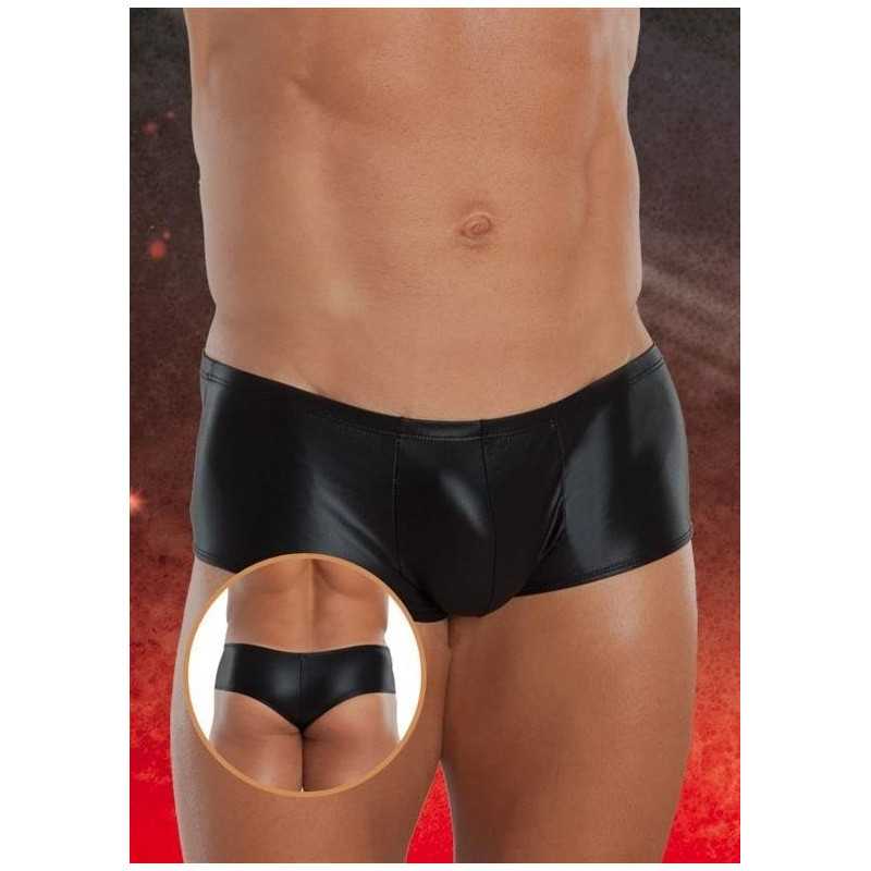 Intime-et-Sens Loveshop 89 Boxer Tanga noir wetlook Homme
