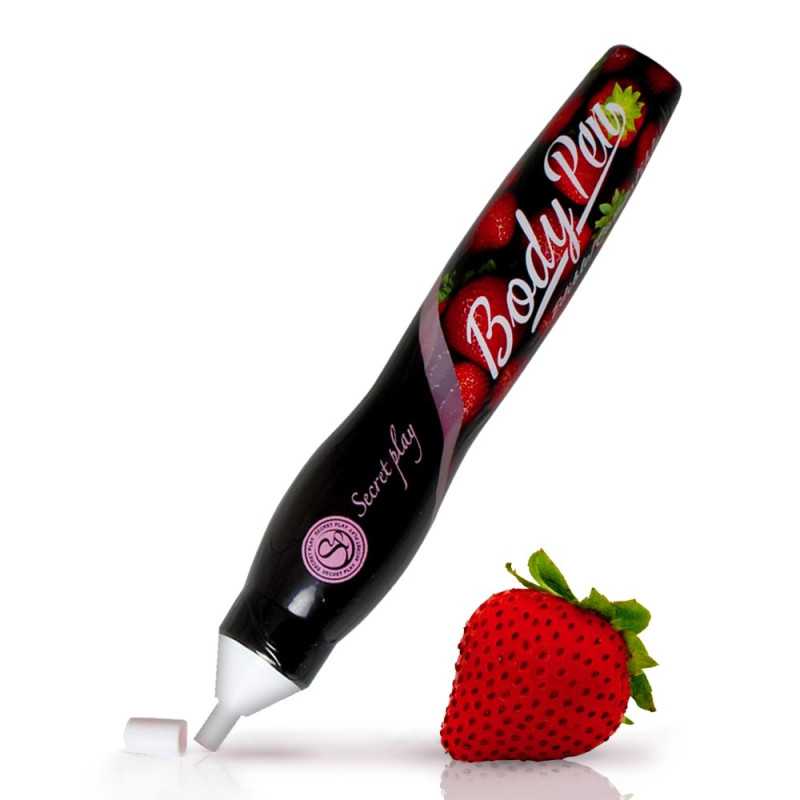 Intime-et-Sens Loveshop 89 Body Pen Stylo Corps Fraise