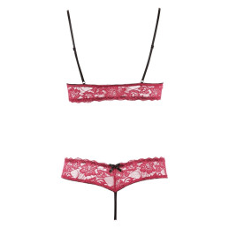 Intime-et-Sens Loveshop 89 Ensemble Dentelle Rouge Bordeaux