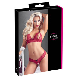 Intime-et-Sens Loveshop 89 Ensemble Dentelle Rouge Bordeaux