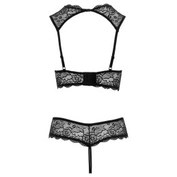 Intime-et-Sens Loveshop 89 Ensemble Dentelle Noire Et Anneaux