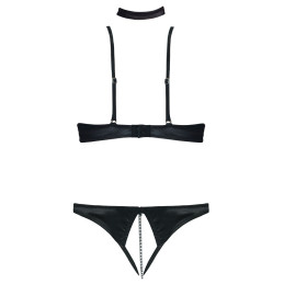 Intime-et-Sens Loveshop 89 Ensemble Satin Broderie Noire Ouvert