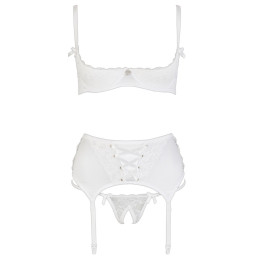 Intime-et-Sens Loveshop 89 Ensemble Blanc Dentelle Soutien