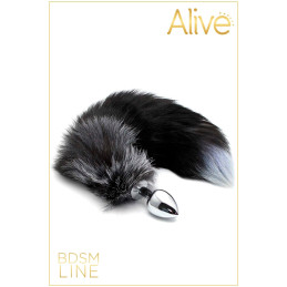 Intime-et-Sens Loveshop 89 Plug Métal FOX Queue de Renard noir