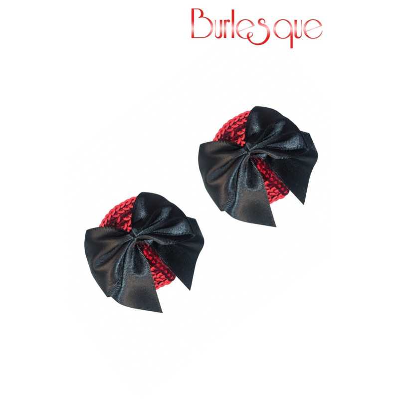 Intime-et-Sens Loveshop 89 Nipple Blaze Sequin Rouge et Noeud