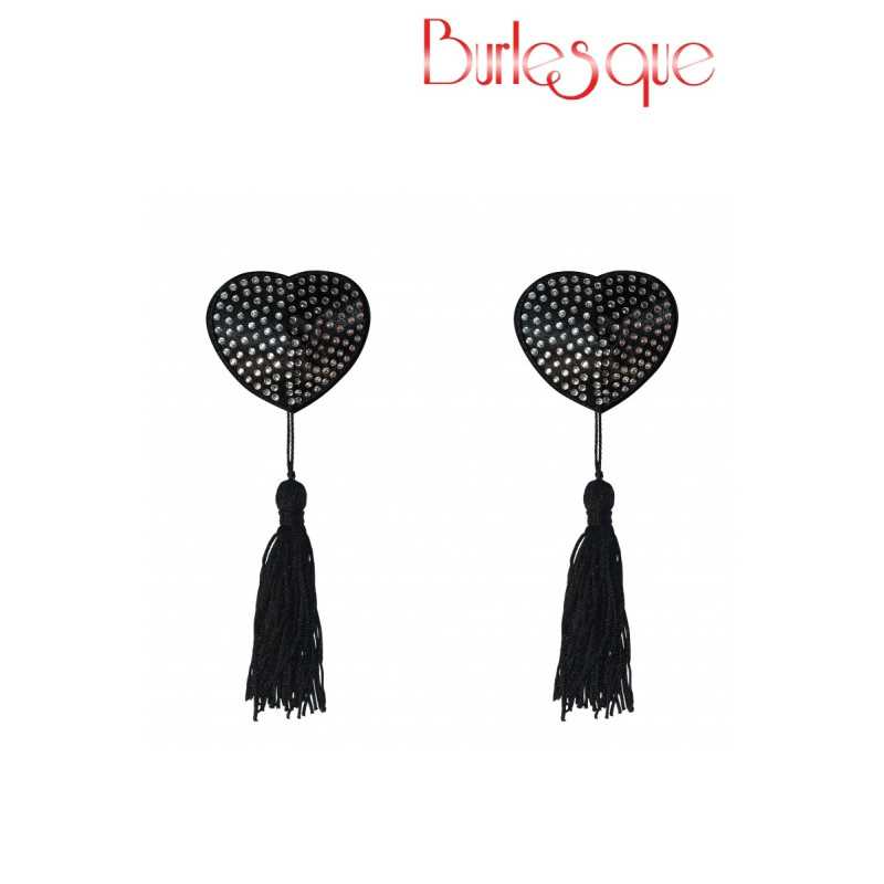 Intime-et-Sens Loveshop 89 Nipple Evans Coeur Noir à Pompon et