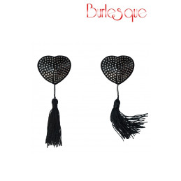 Intime-et-Sens Loveshop 89 Nipple Evans Coeur Noir à Pompon et