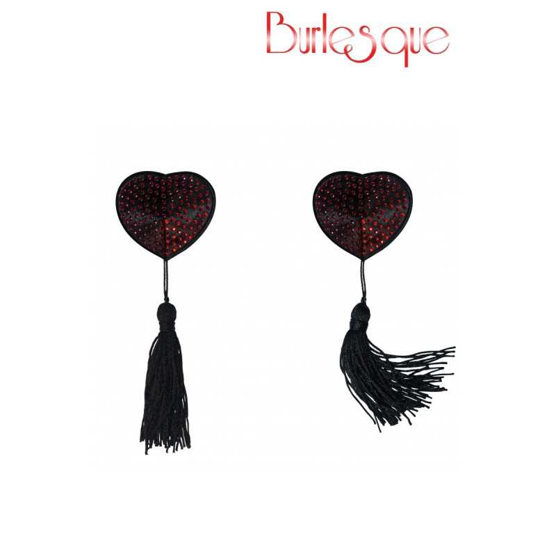 Intime-et-Sens Loveshop 89 Nipple Evans Coeur Noir à Pompon et