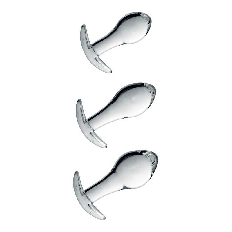 Intime-et-Sens Loveshop 89 Set 3 Plugs Anal Boule en Verre N°17