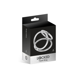Intime-et-Sens Loveshop 89 Cockring Triple Ring 3 Anneaux Acier