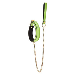 Intime-et-Sens Loveshop 89 Collier Et Laisse Simili Cuir