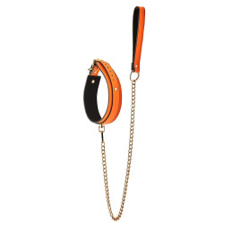 Intime-et-Sens Loveshop 89 Collier Et Laisse Simili Cuir