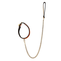 Intime-et-Sens Loveshop 89 Collier Et Laisse Simili Cuir