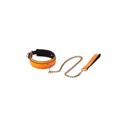 Intime-et-Sens Loveshop 89 Collier Et Laisse Simili Cuir