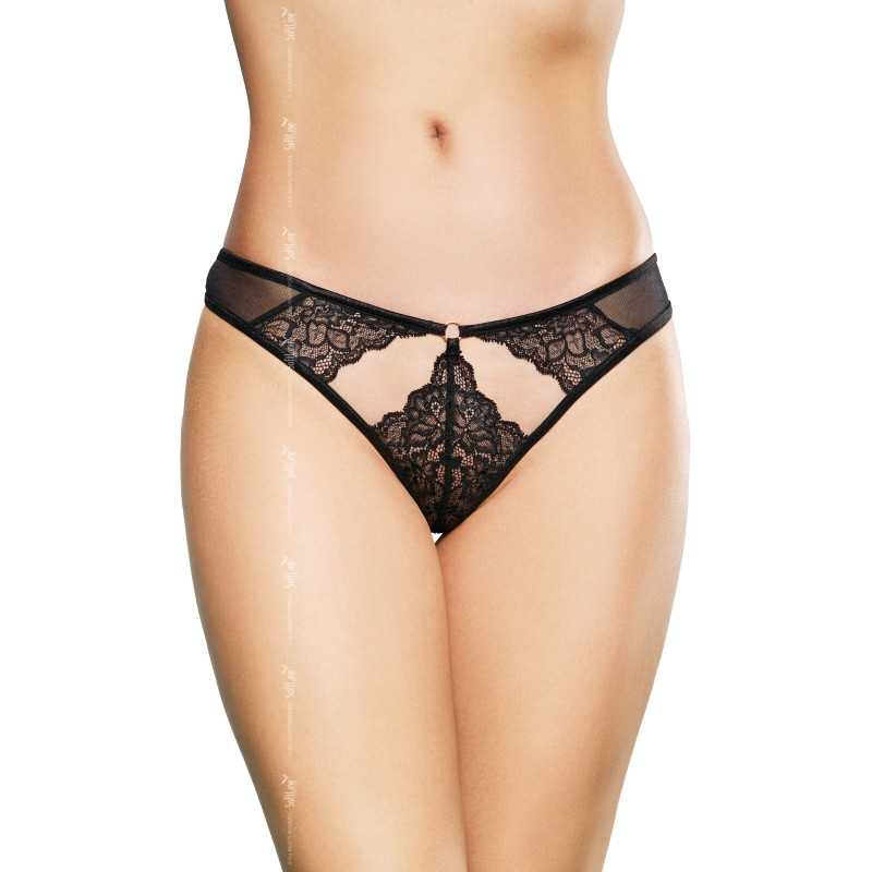 Intime-et-Sens Loveshop 89 String Dentelle Bleu Marine 2497
