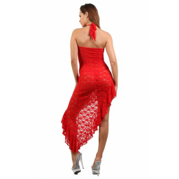 Intime-et-Sens Loveshop 89 Robe Longue Asymétrique Dentelle