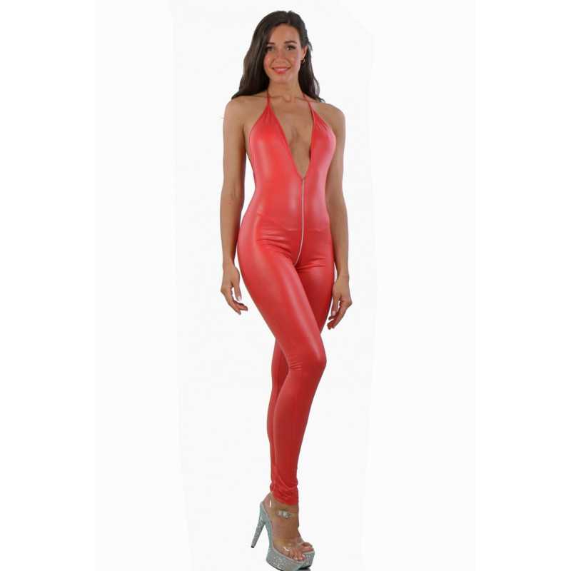 Intime-et-Sens Loveshop 89 Combinaison Wetlook Zip Intégral