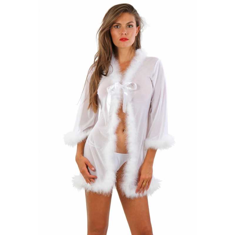 Intime-et-Sens Loveshop 89 Kimono bordé de duvet