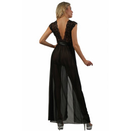 Intime-et-Sens Loveshop 89 Déshabillé Long Micro Résille
