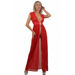 Intime-et-Sens Loveshop 89 Déshabillé Long Micro Résille